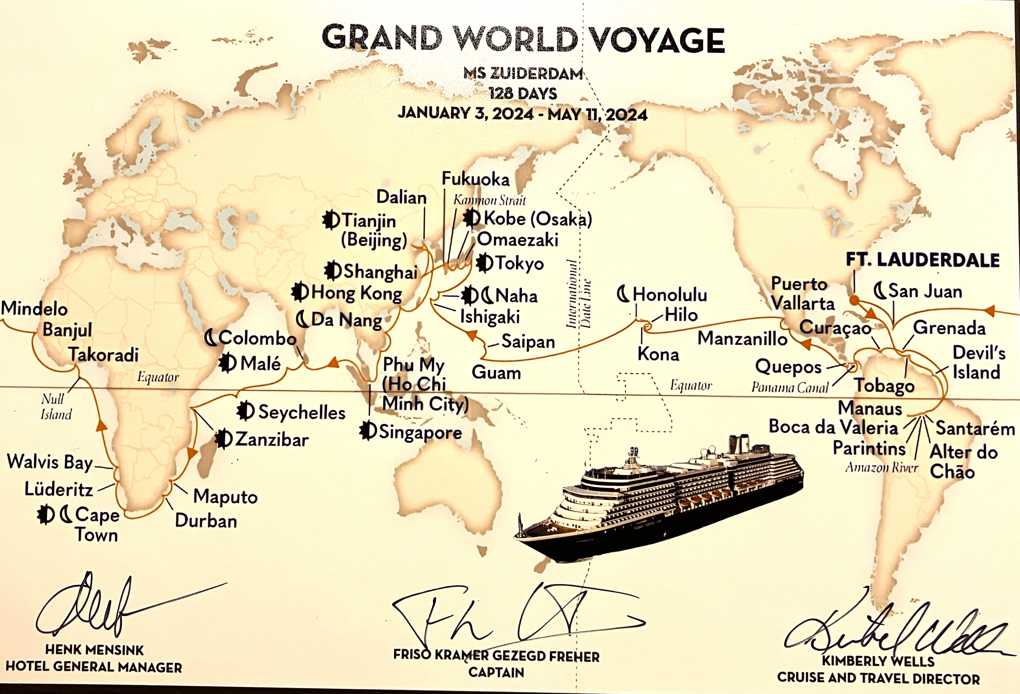 2024 World Cruise – Life in Nautical Miles
